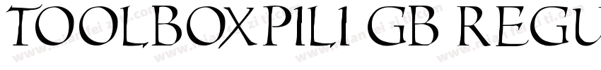 toolboxPiLi GB Regular字体转换